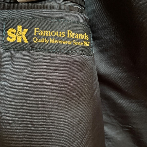 Lauren Ralph Lauren Sport Coat Mens 42 R Wool 2 Button Blazer Pinstriped Black - Picture 5 of 16